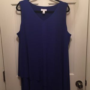 Beautiful liquid knit tiered dress